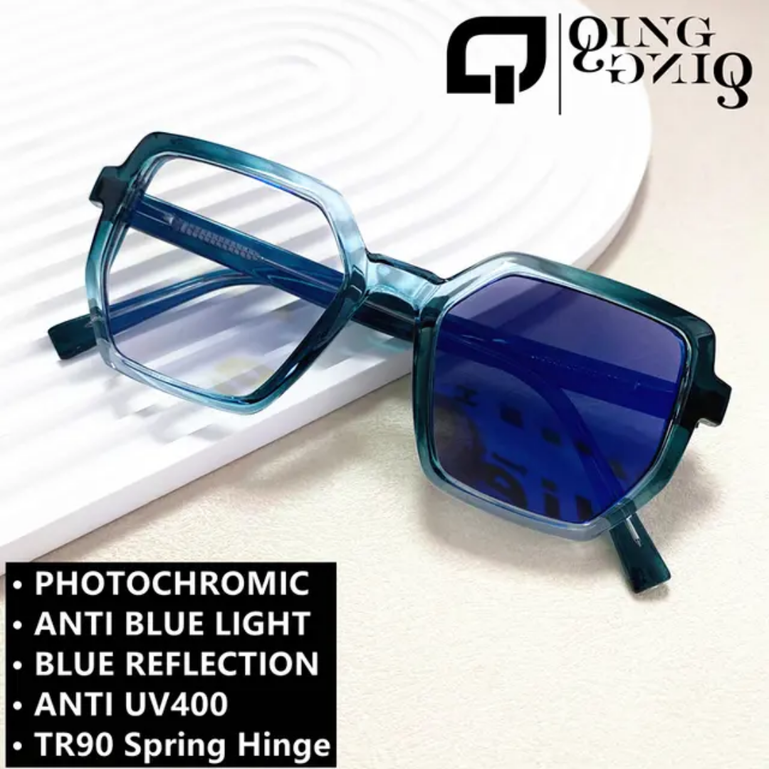 women photochromic and anti blue light