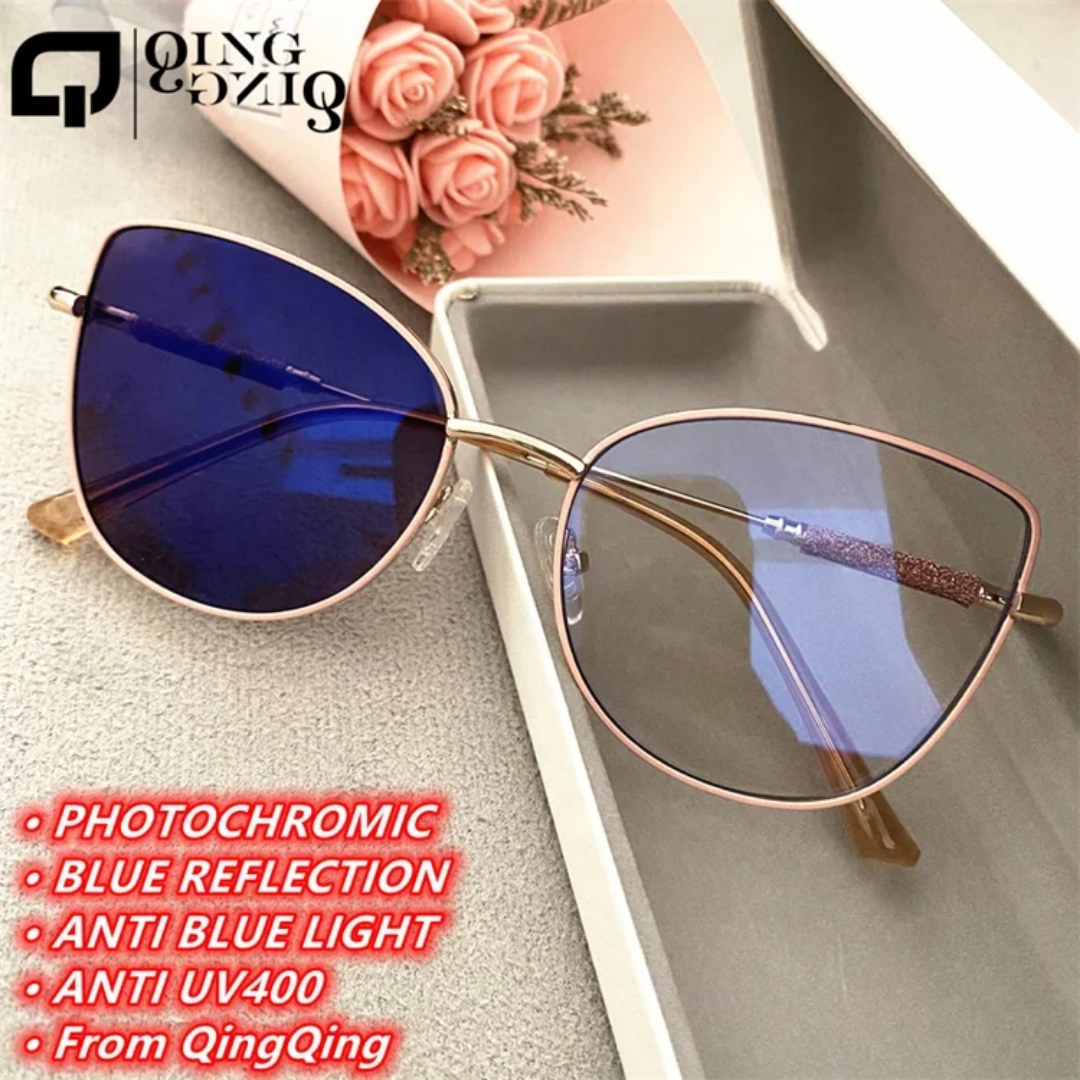 women photochromic and anti blue light